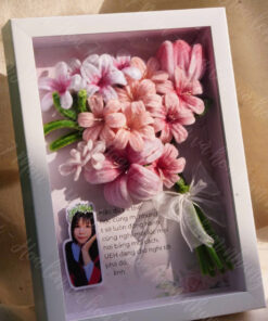 Khung ảnh hoa kẽm nhung